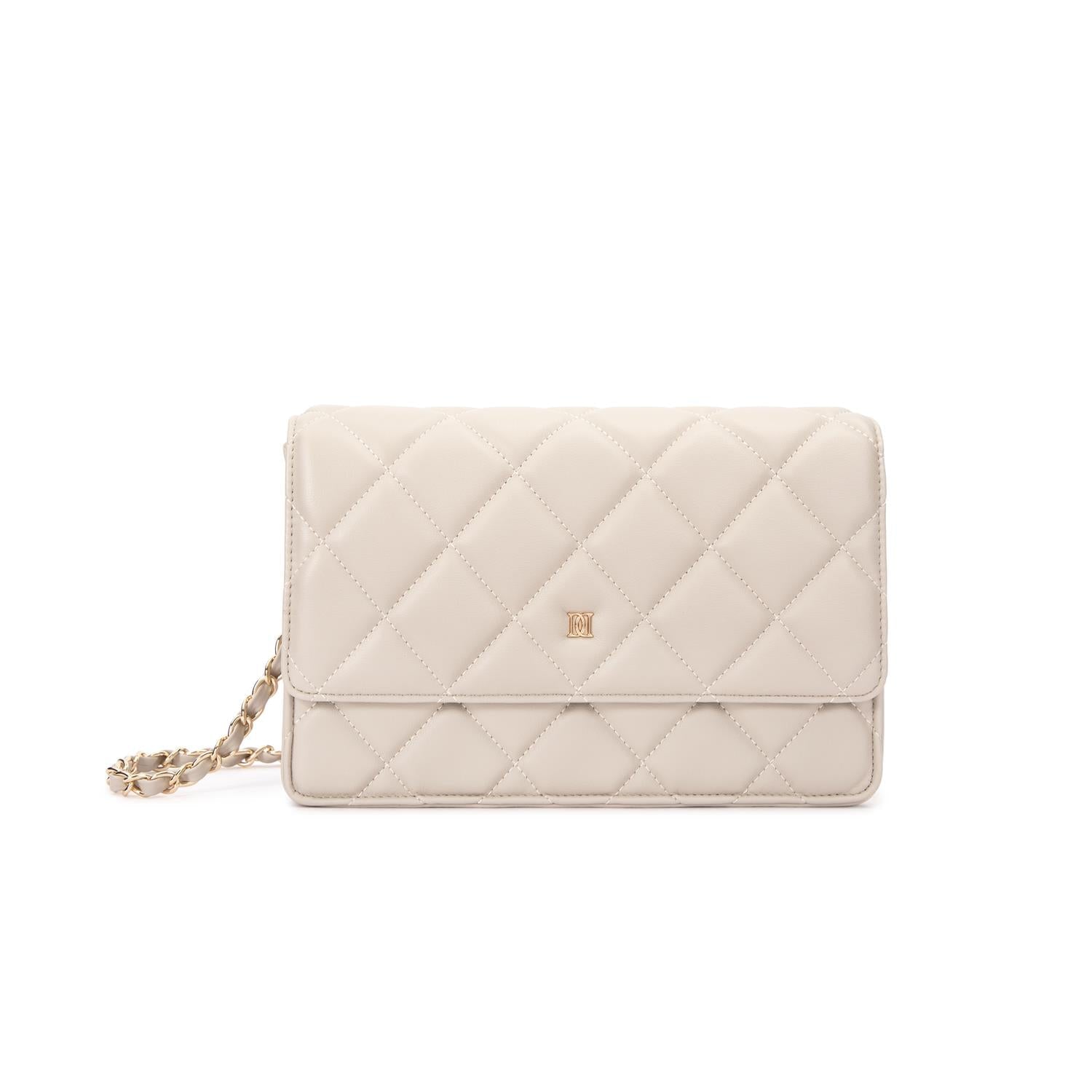 Leather Quilted Bag Sand - Beige