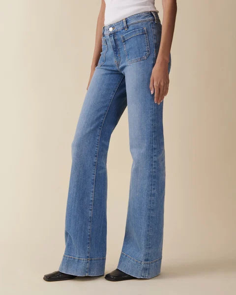 St Monica Low Light Classic Vintage Jeans - Denim