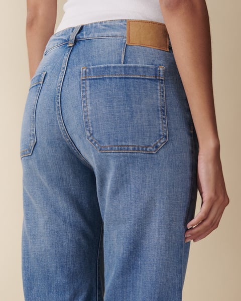 St Monica Low Light Classic Vintage Jeans - Denim