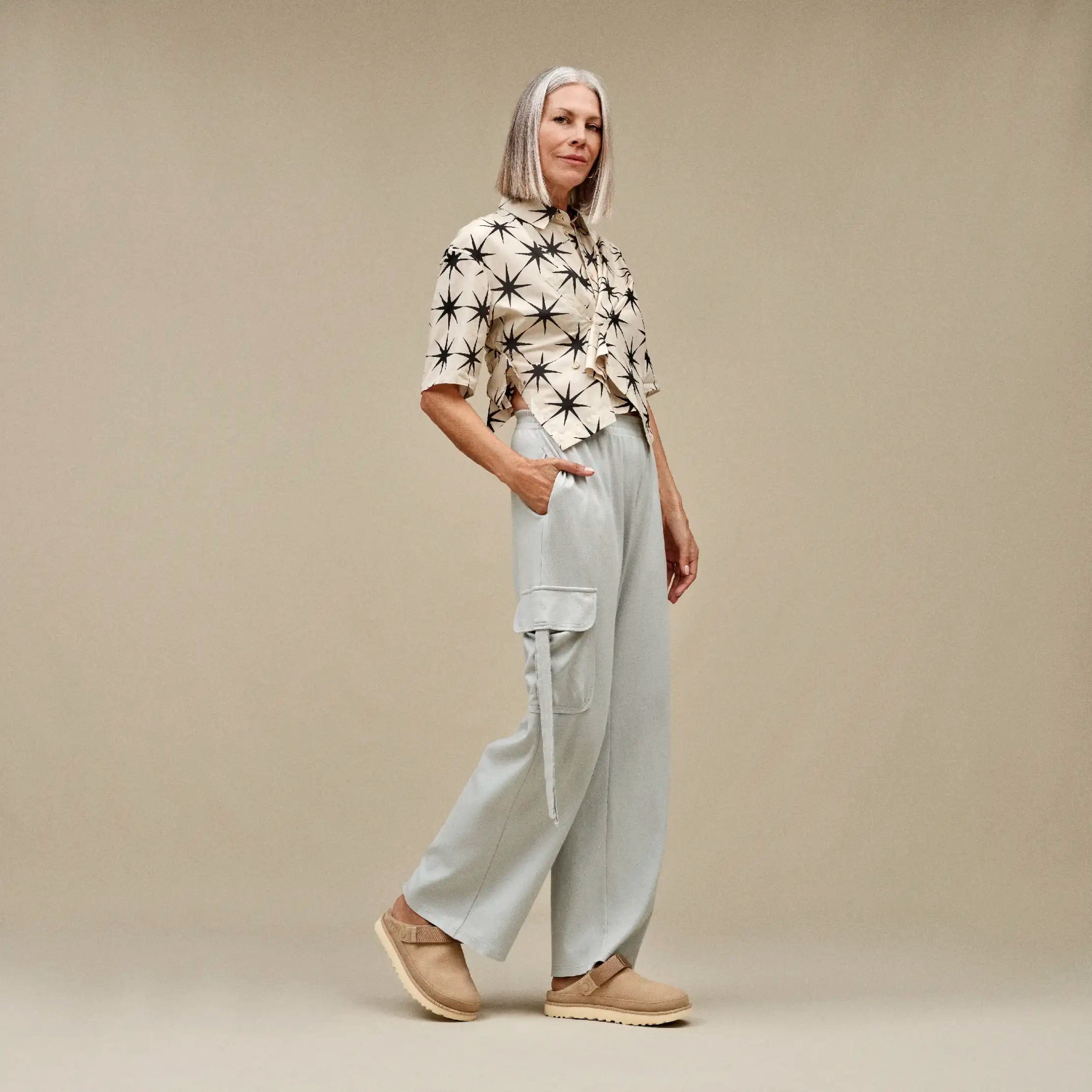 Goldenstar Villa Clog Mustard Seed - Beige