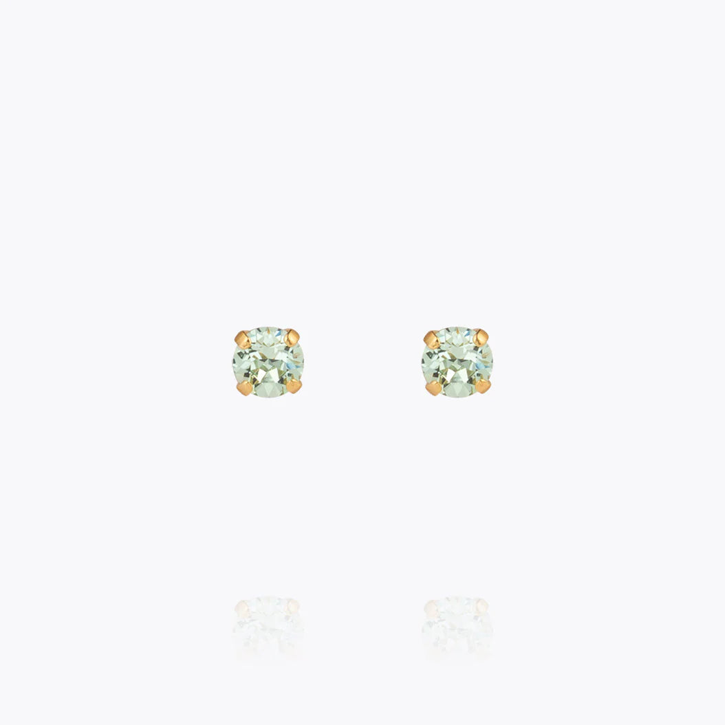 Classic Stud Earrings Gold Chrysolite - Gold