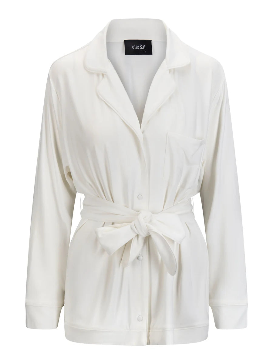 Blair Pajama Set White - White