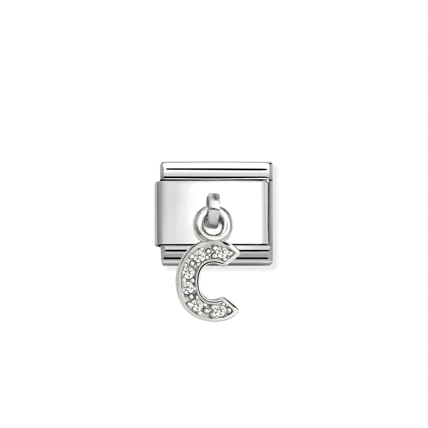Charm Letter C - Silver