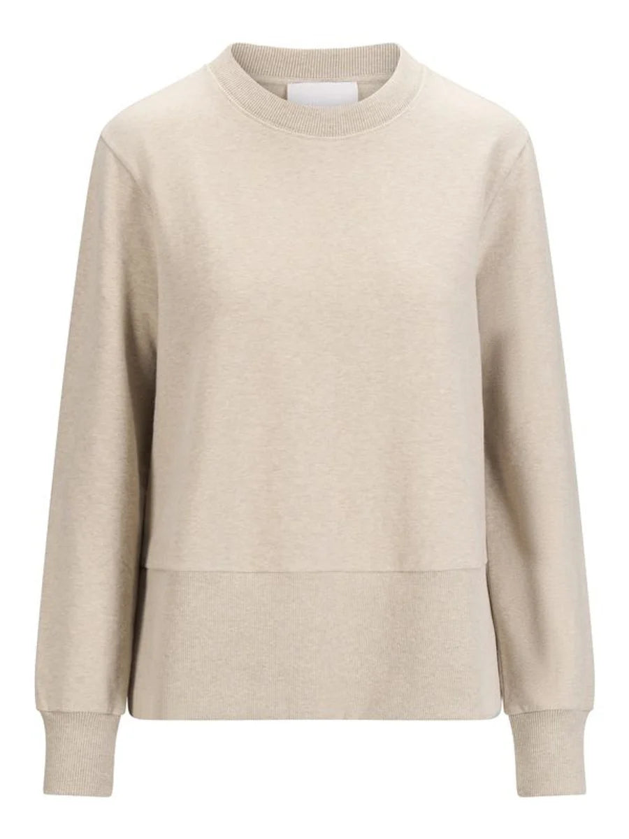 Sadie Sweater Beige Melange - Beige