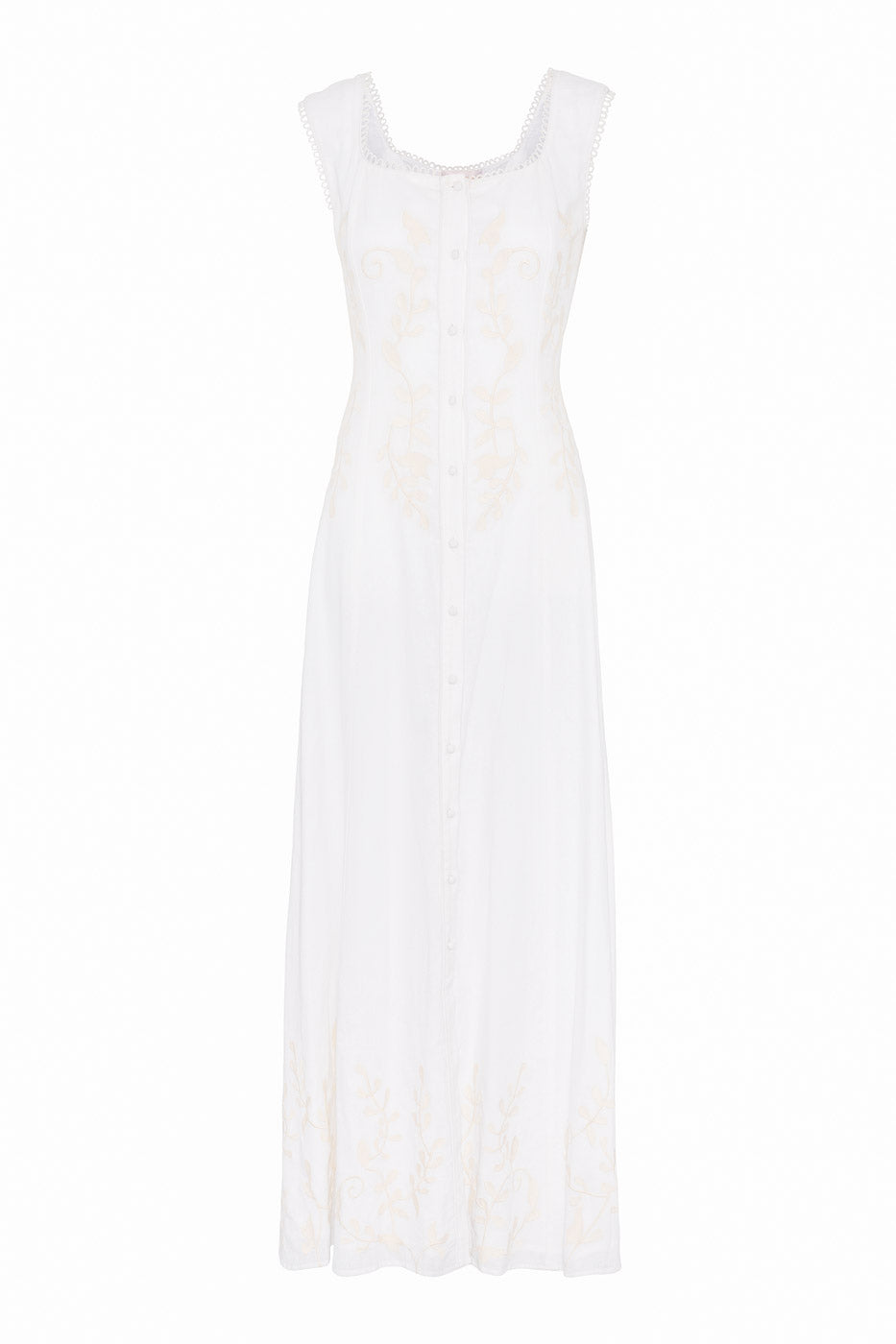 Tallulah Maxi Dress White - White