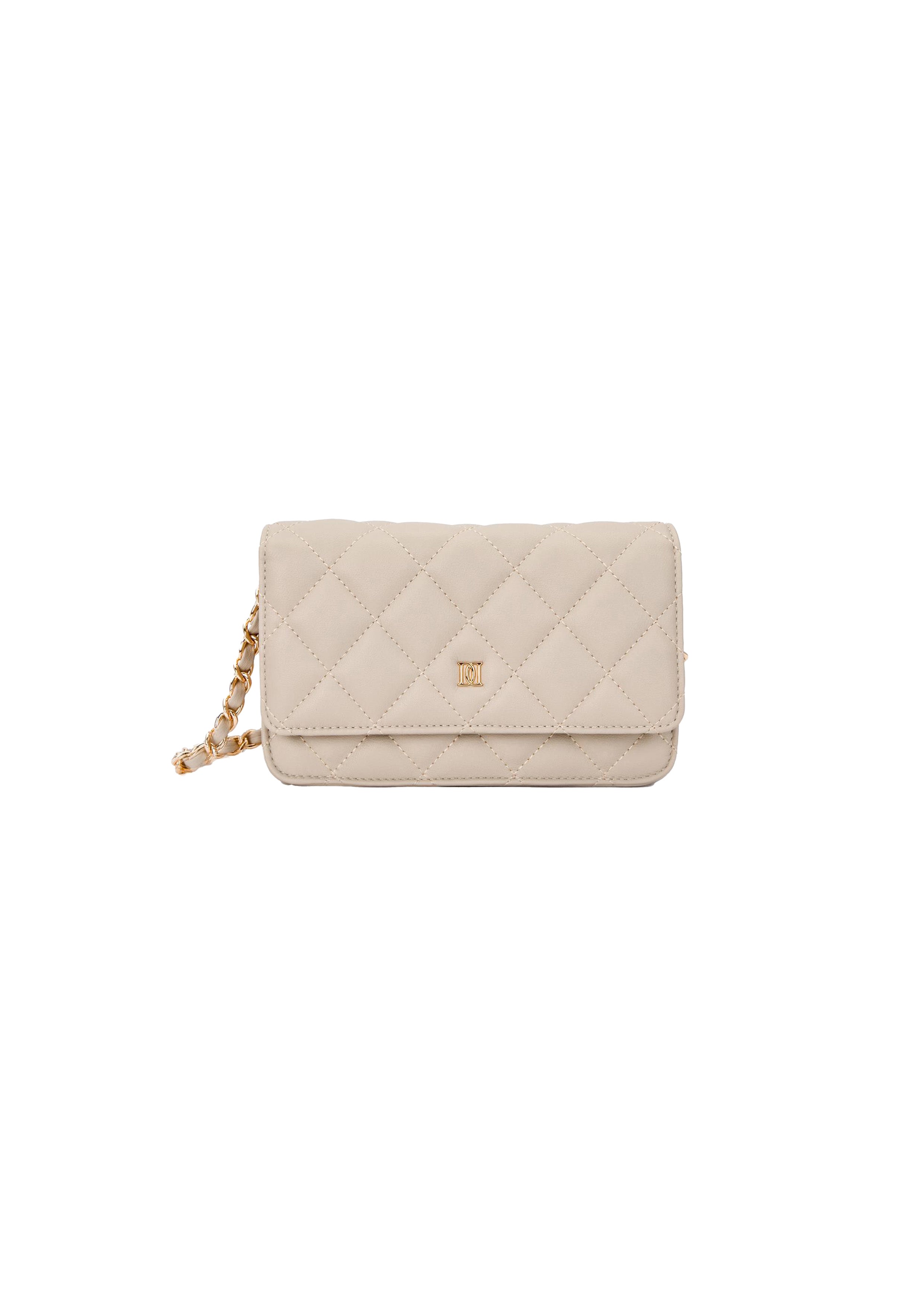 Leather Quilted Mini Bag Sand - Beige