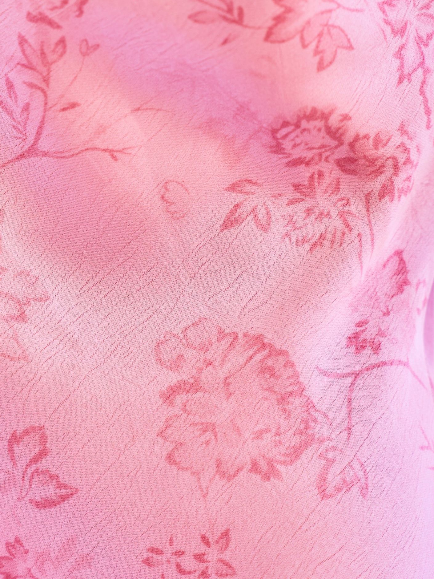 Fiona Pattern Satin Dress Light Pink - Pink