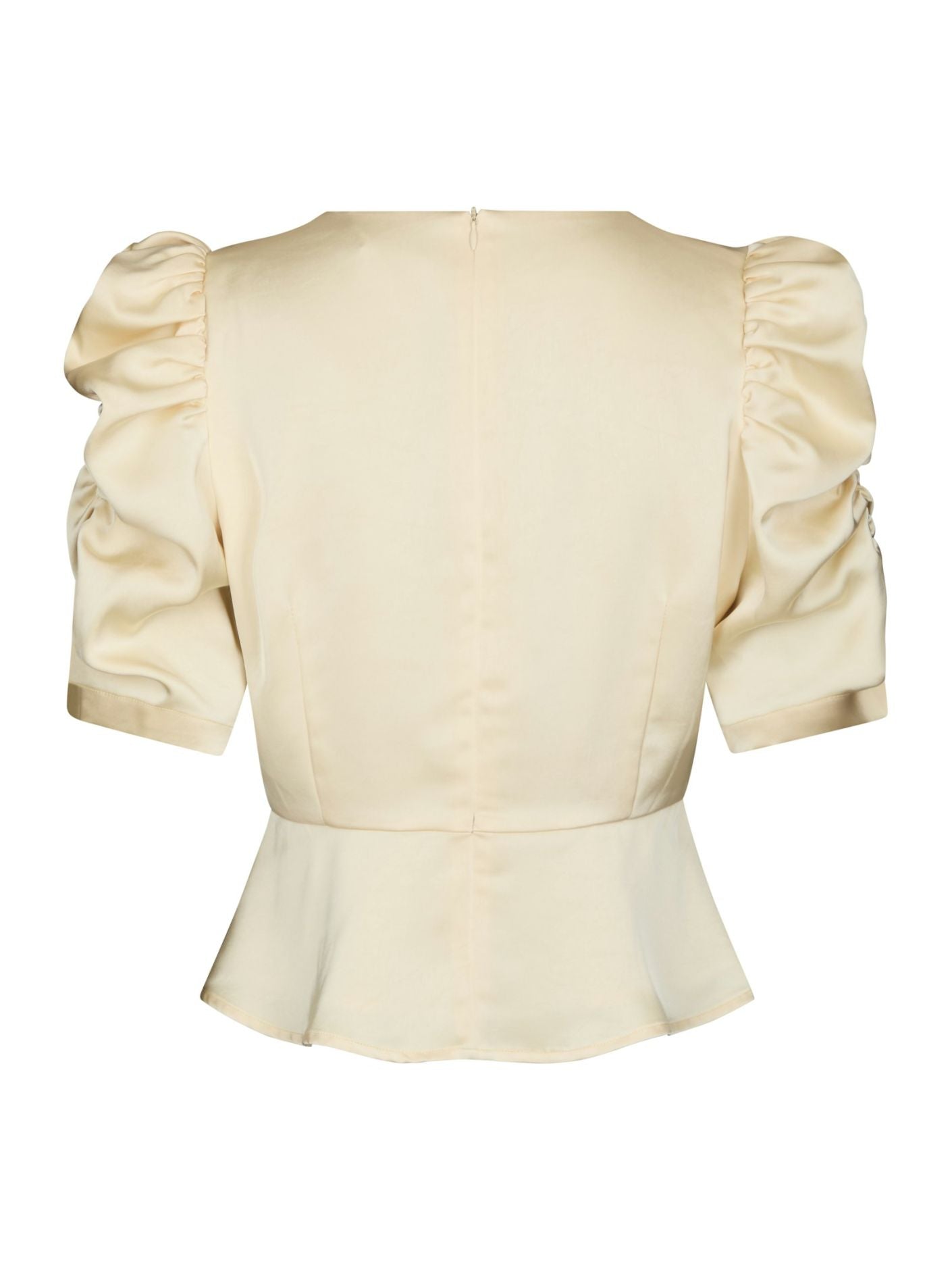 Benua Heavy Sateen Blouse Light Yellow - Cream