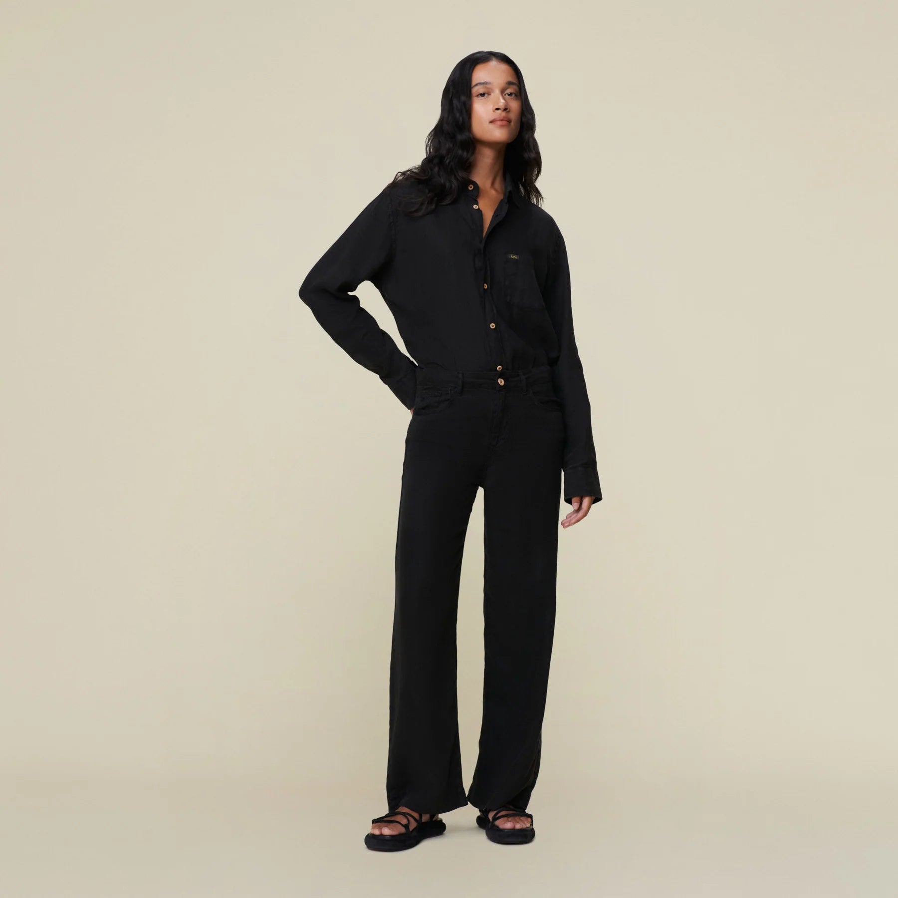 Culotte Black Linen - Black