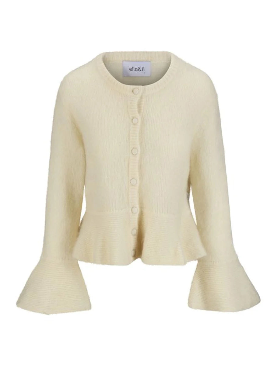 Maren Chunky Cardigan Bright White - White