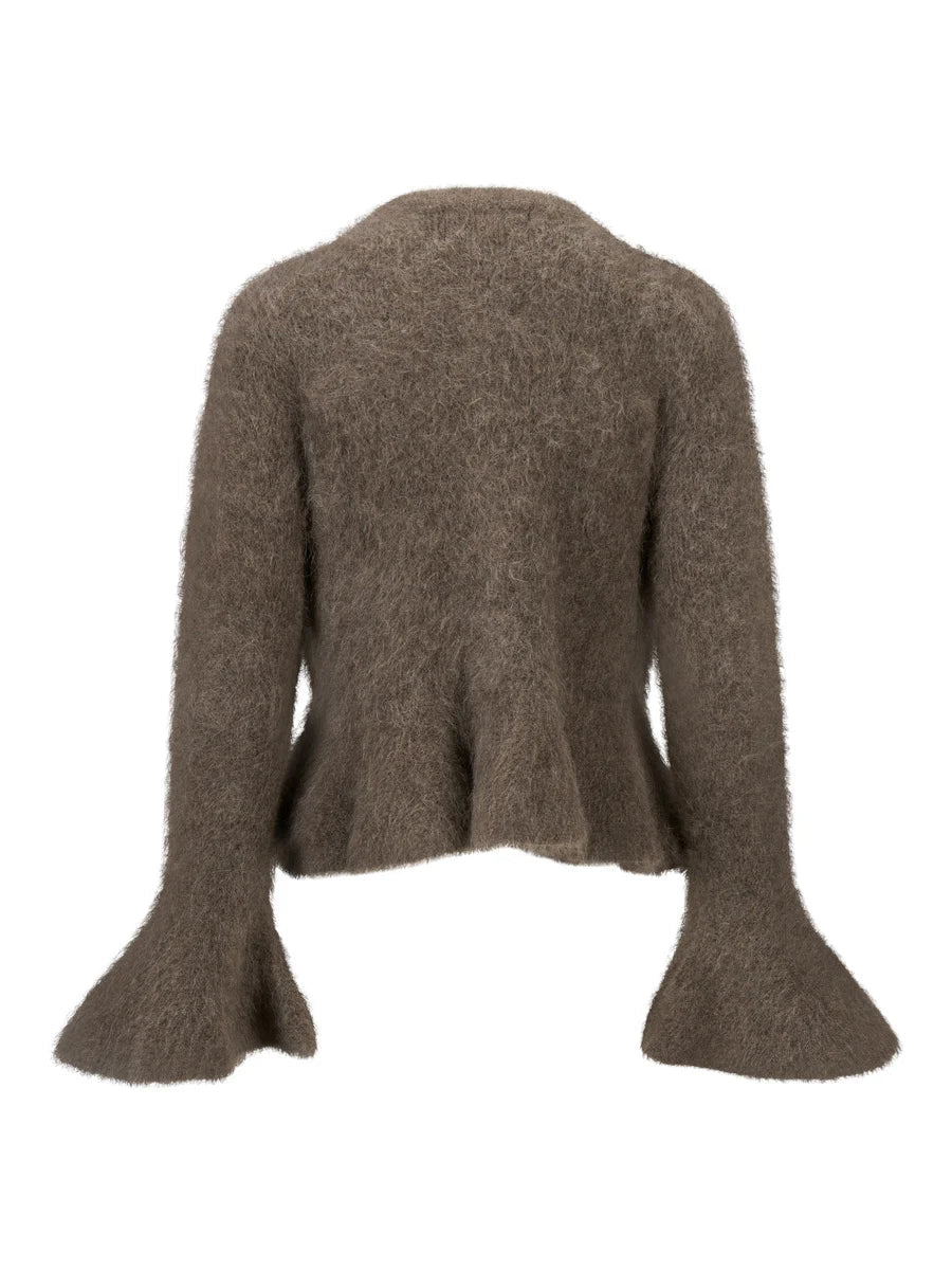 Maren Chunky Cardigan Brown - Chocolate