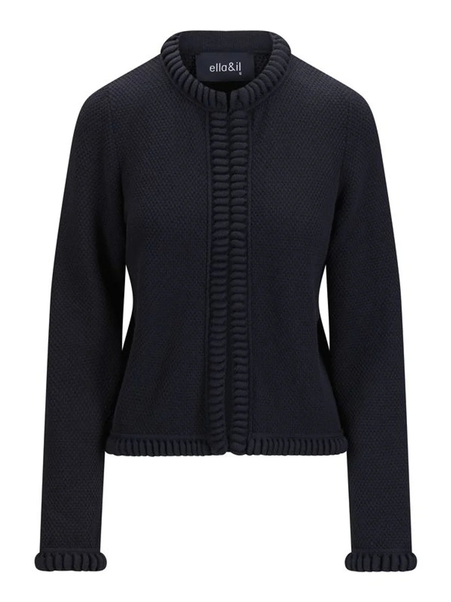 Claire Cotton Cardigan Navy - Navy