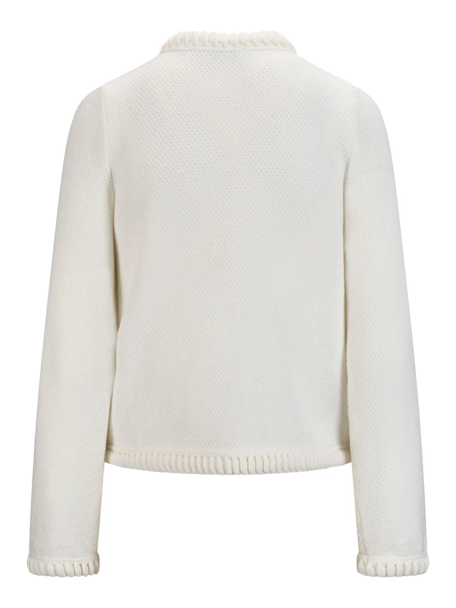 Claire Cotton Cardigan White - White