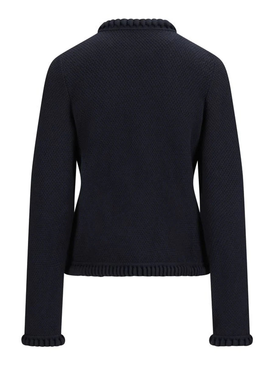 Claire Cotton Cardigan Navy - Navy