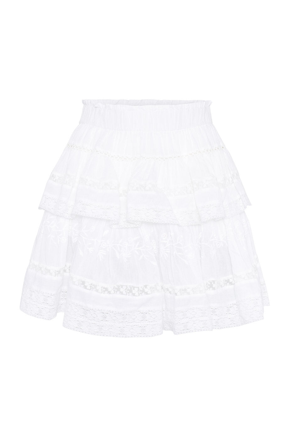 Siona Mini Skirt White - White