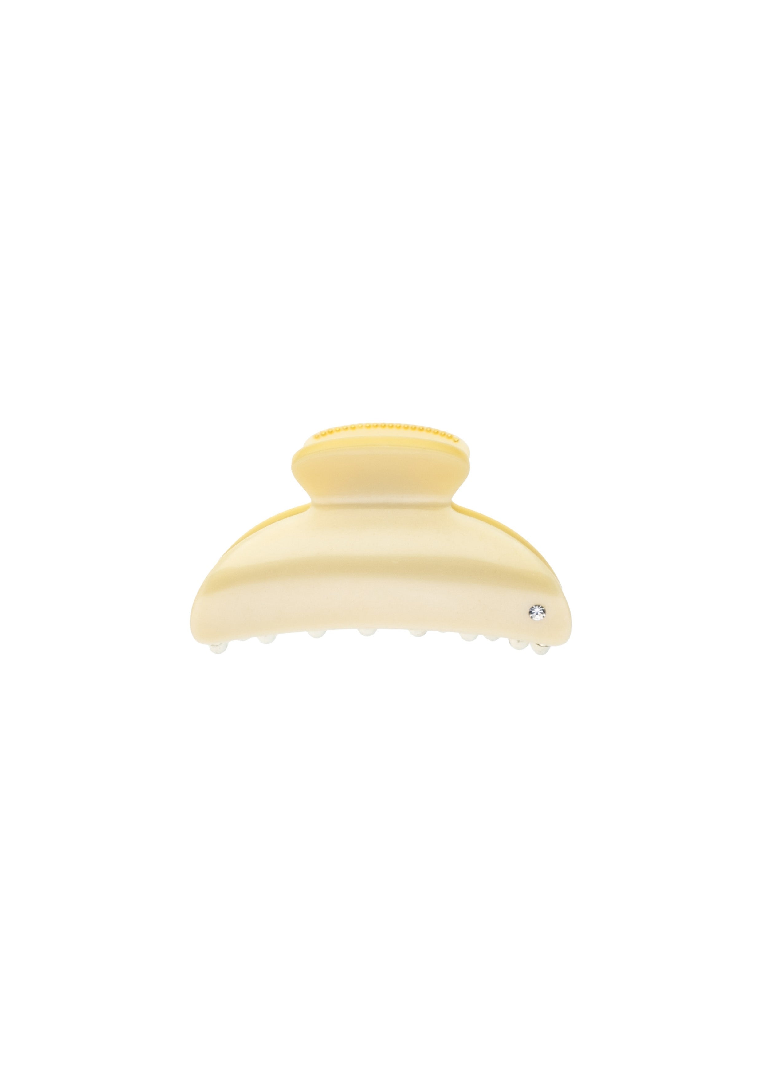Hair Claw Large Pale Yellow - Cream