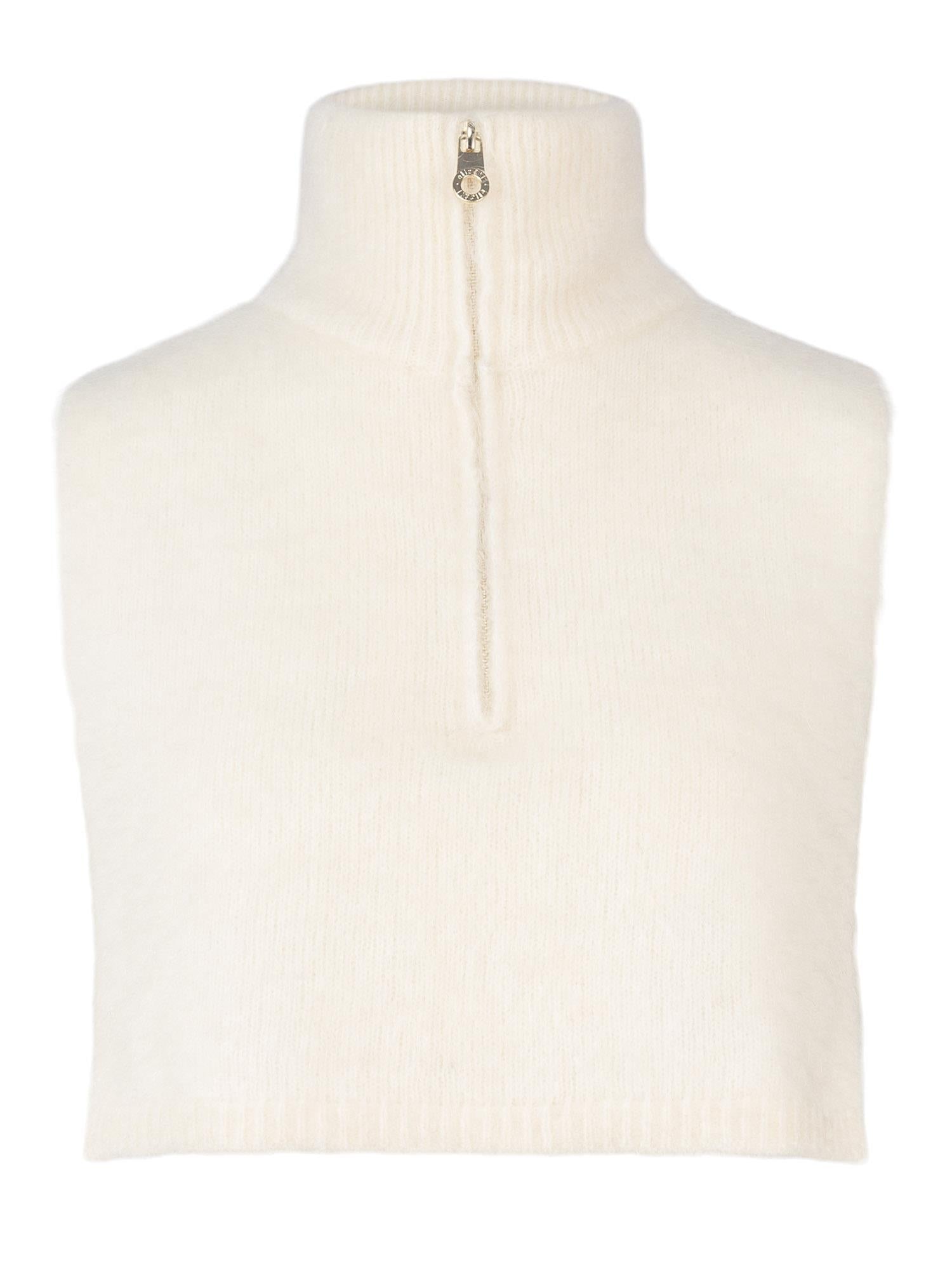 Belinda Chunky High Neck Bright White - White