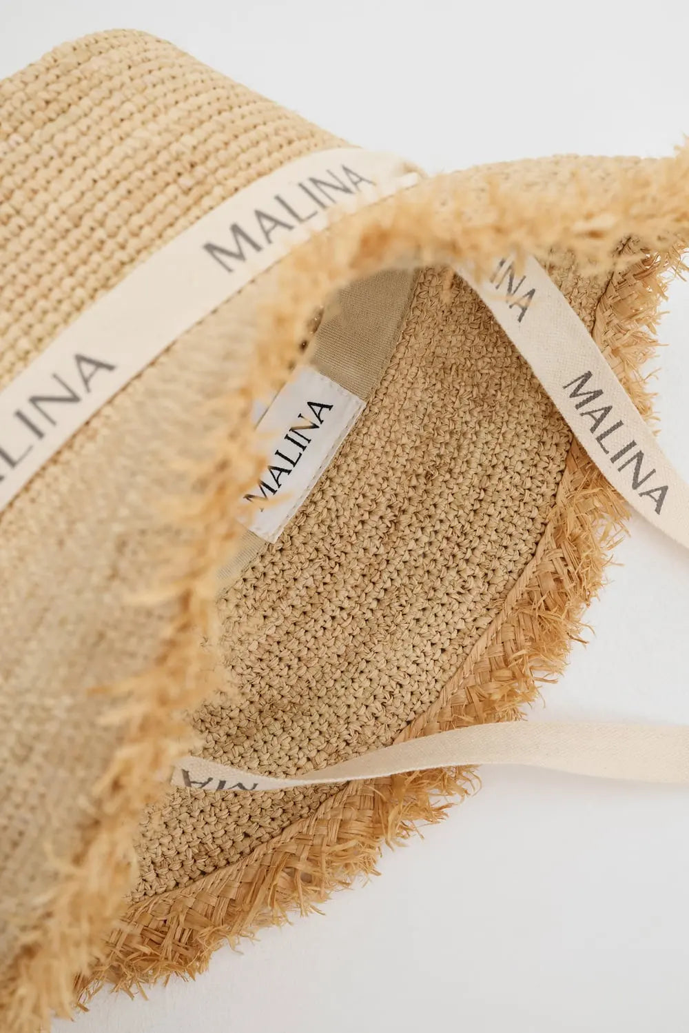 Judith Fringe Trimmed Raffia Hat - Beige
