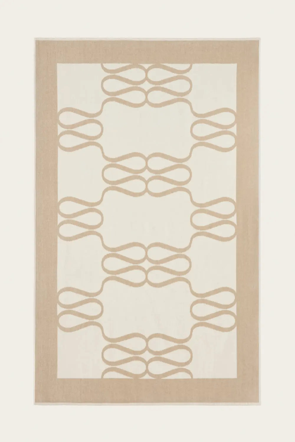 Monogram Jacquard Beach Towel Light Taupe - Beige
