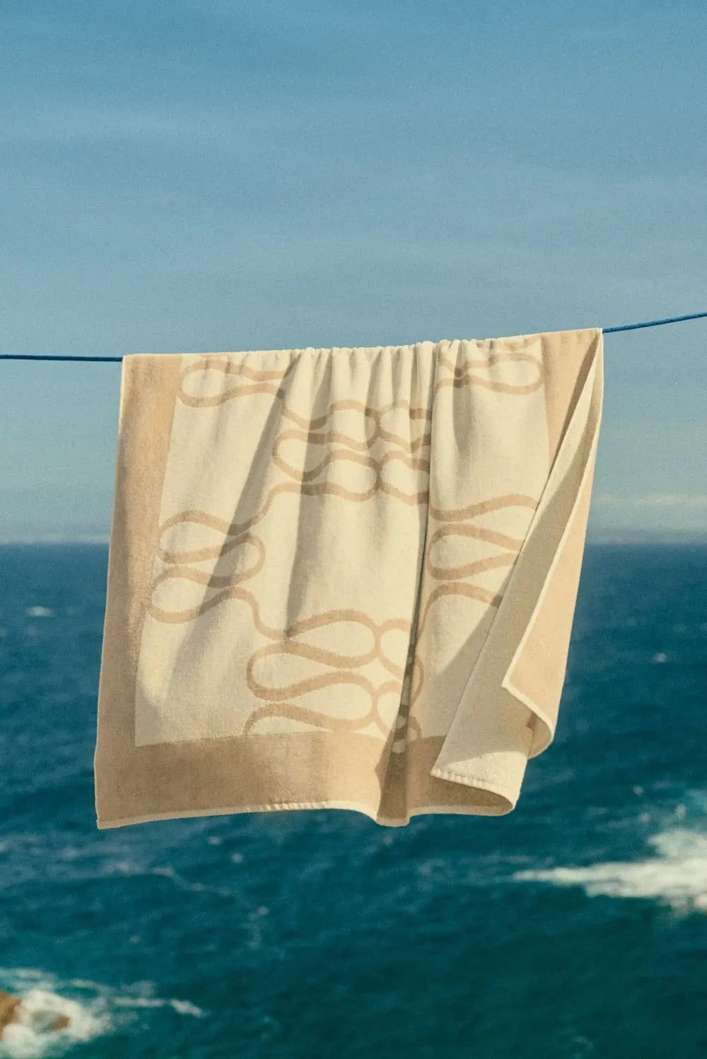 Monogram Jacquard Beach Towel Light Taupe - Beige