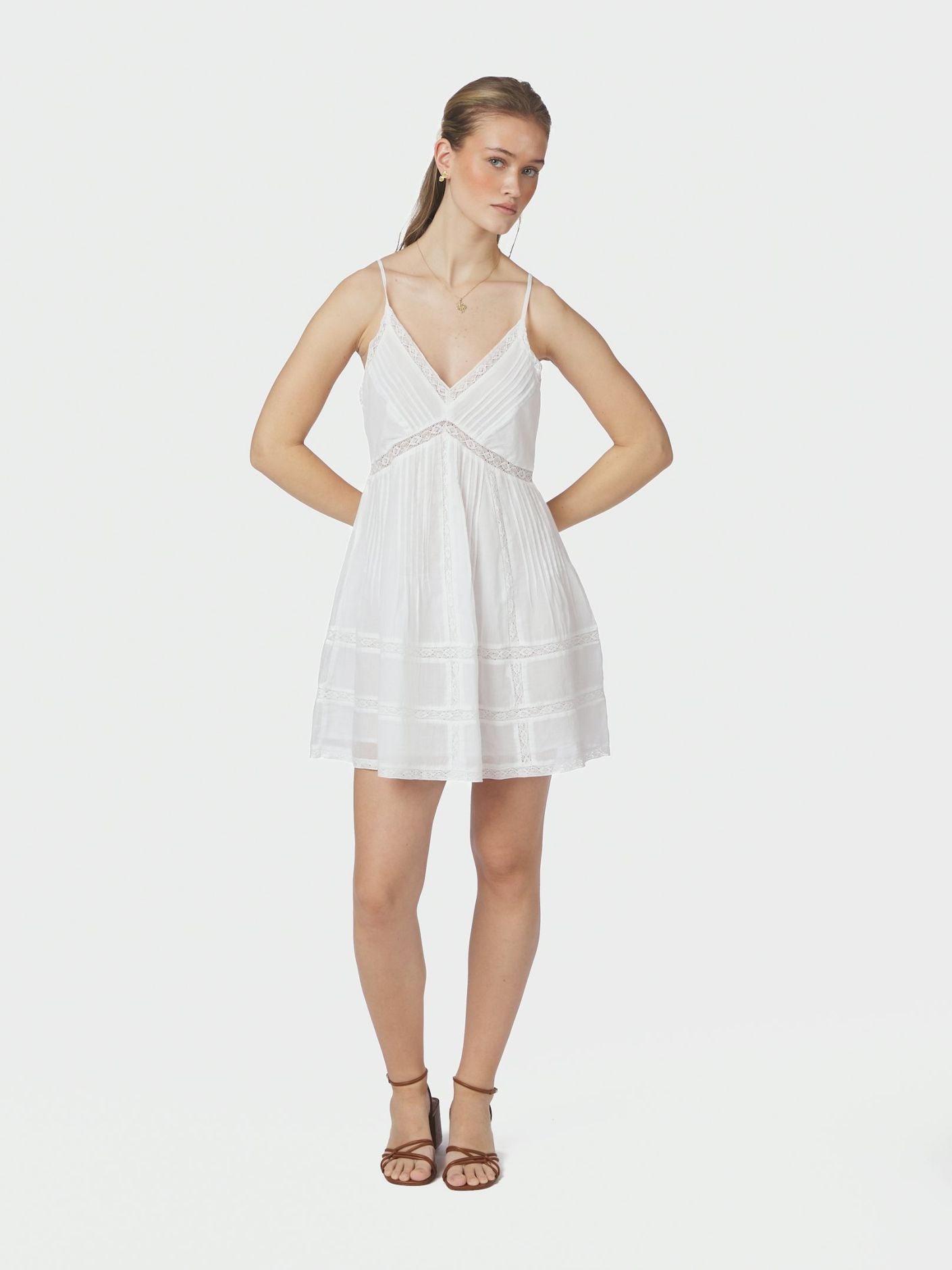Valora S Voile Dress White - White
