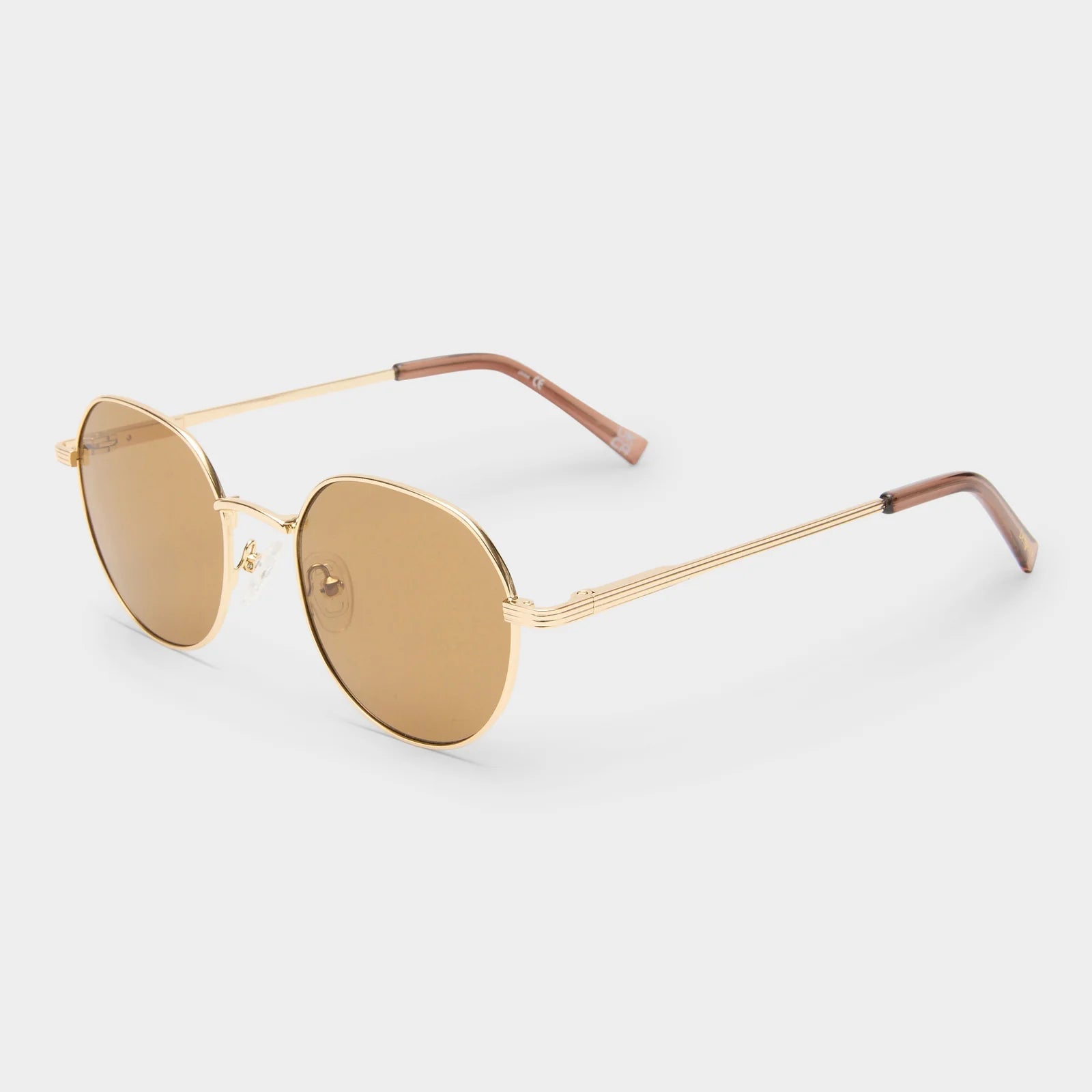 Odyssey Gold w/ Light Brown 2212 Sunglasses - Gold