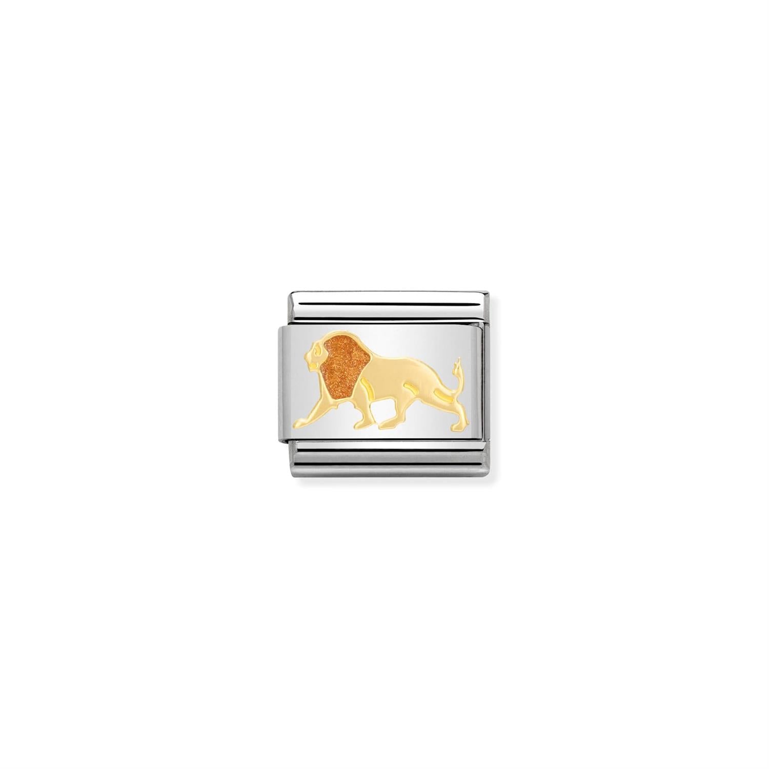 Lion Gold Charm Link - Gold