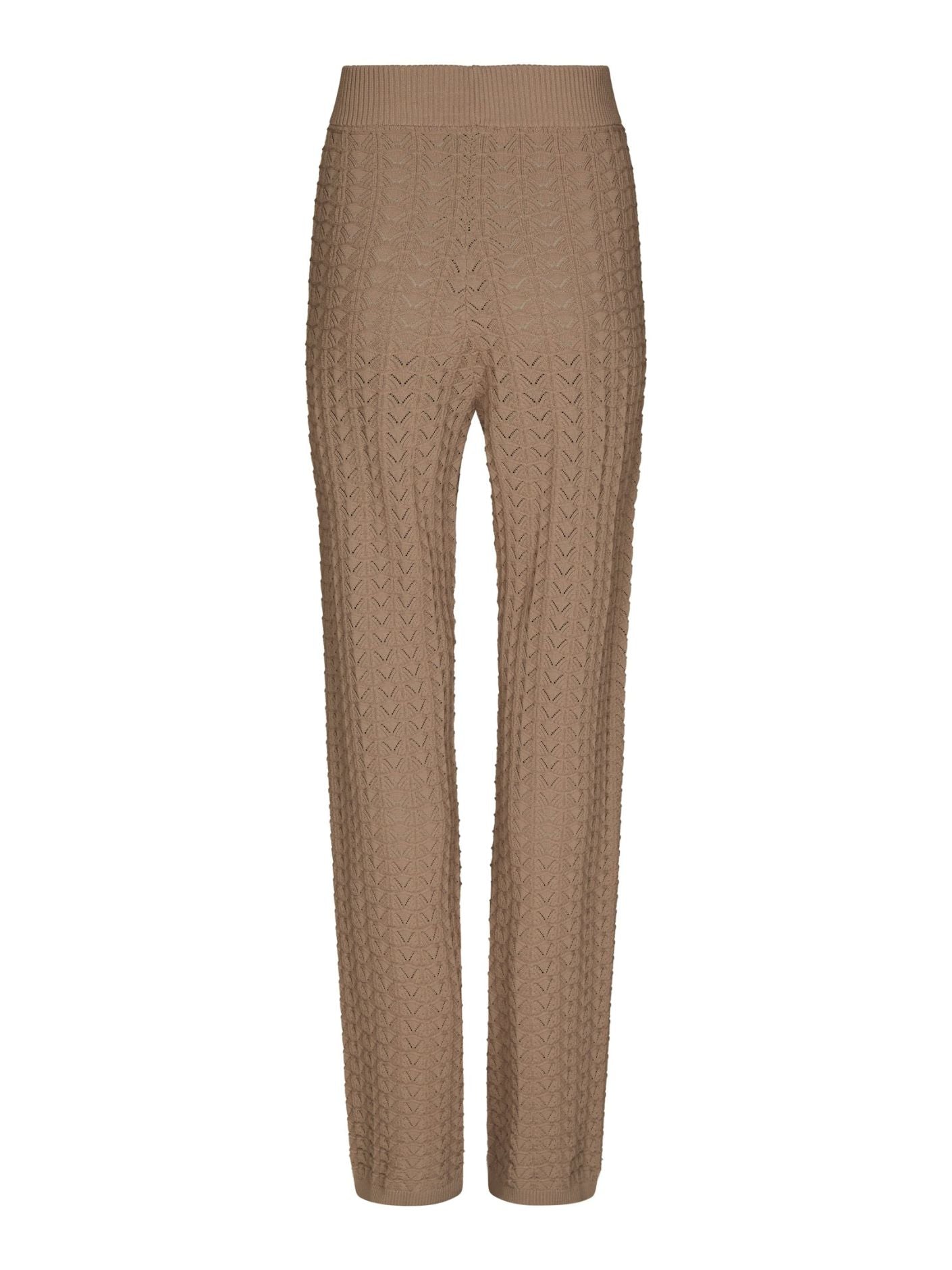 Rizzy Fine Crochet Pants Taupe - Beige