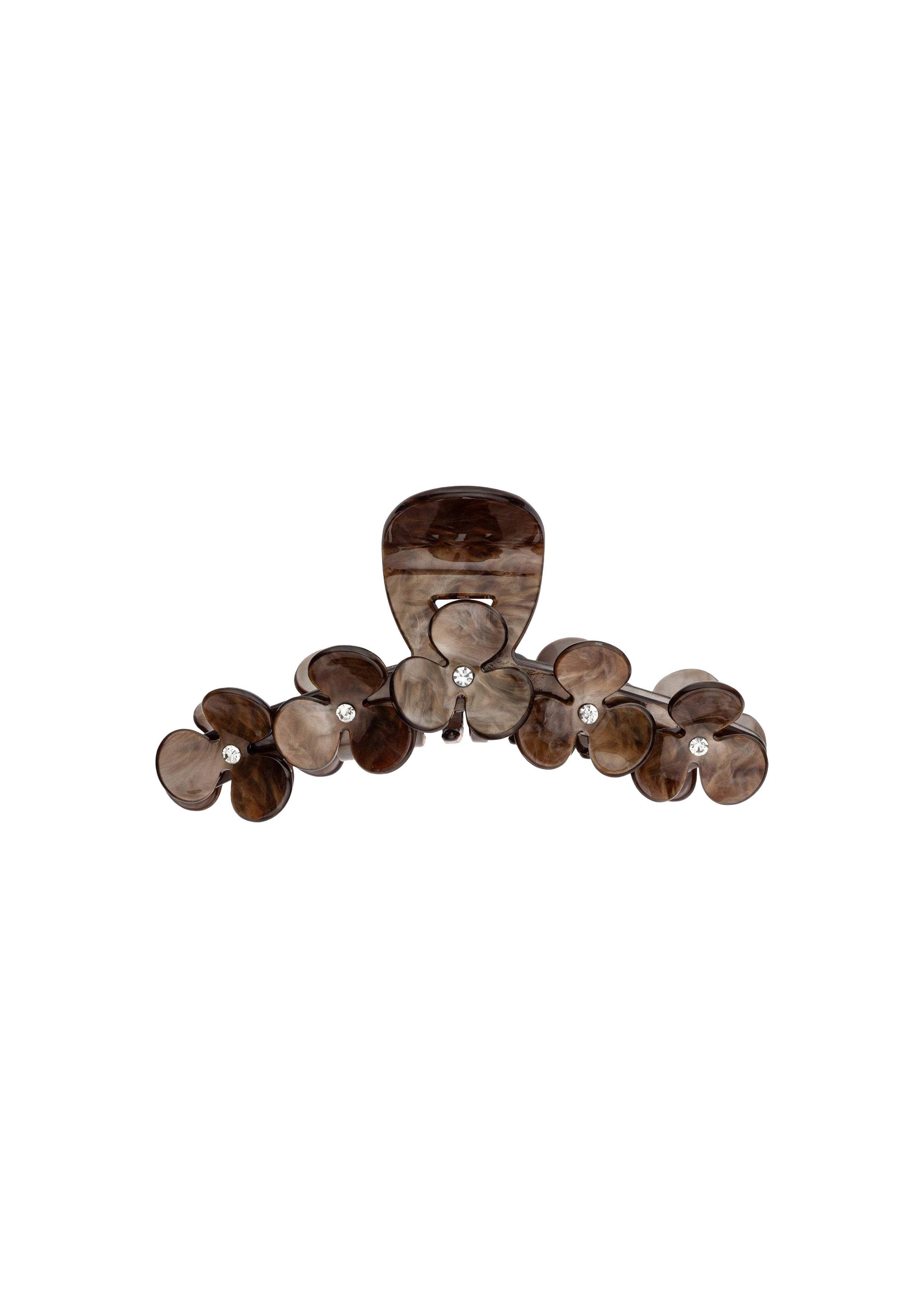 Flower Hair Claw X Large Chocolate Brown - Chocolate