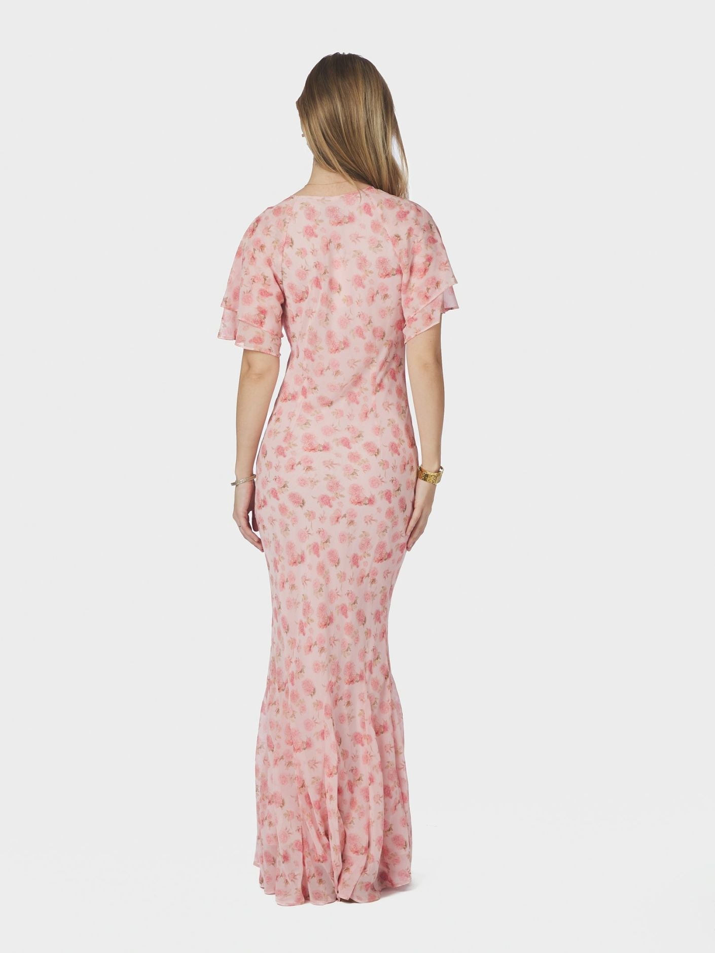 Celesse Flower Fade Dress Light Pink - Pink
