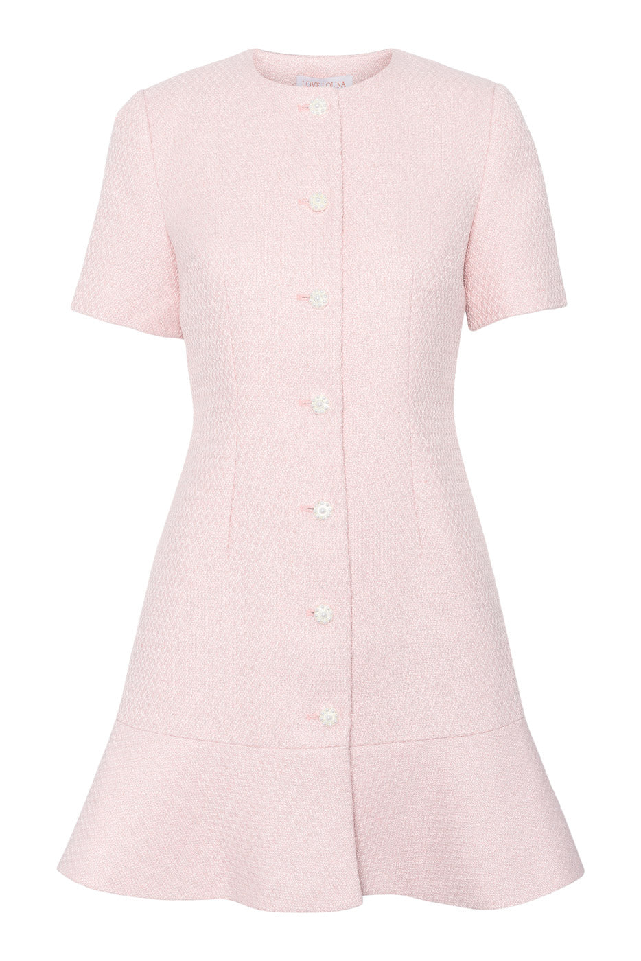 Tilly Mini Dress Light Pink - Pink