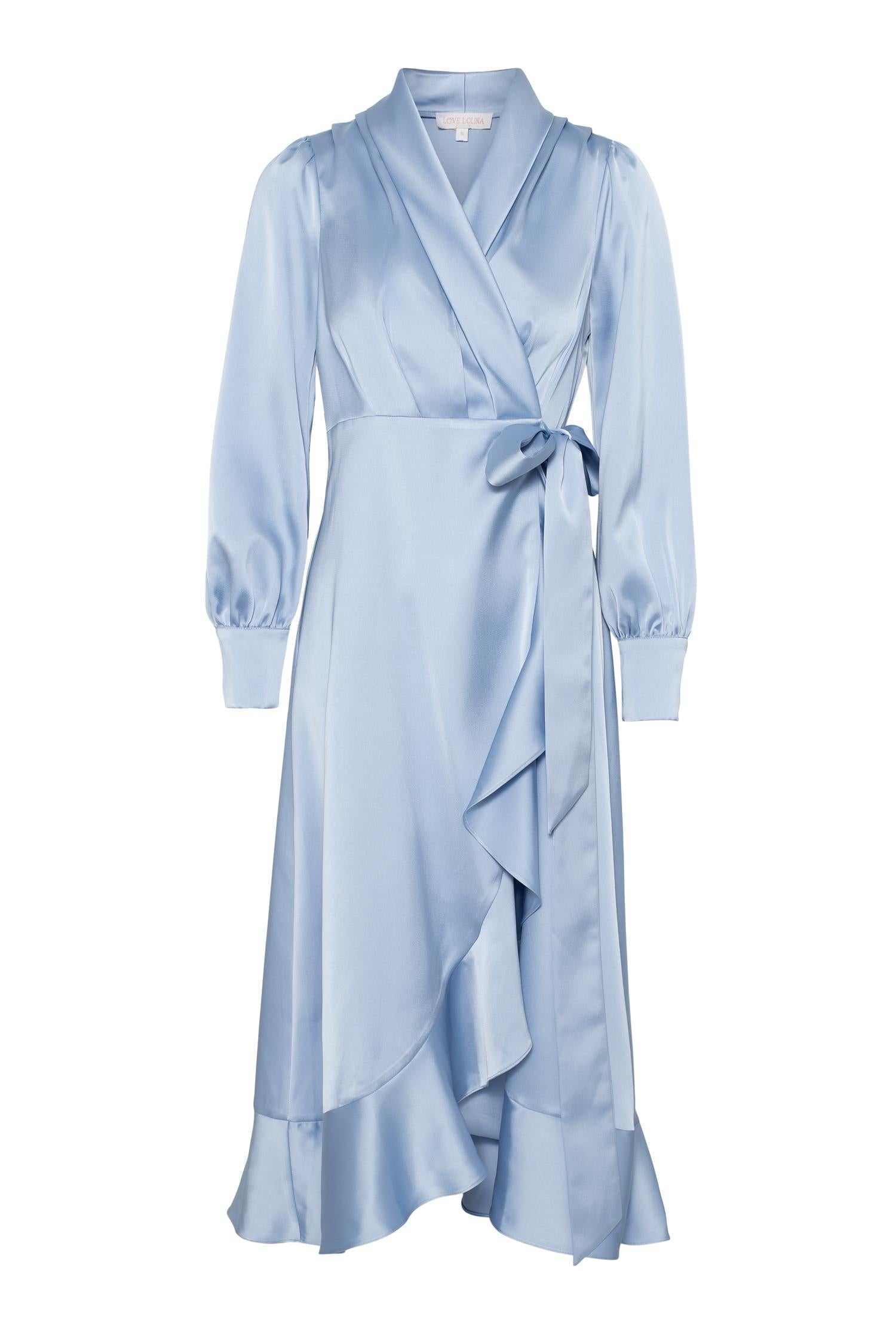 Iza Midi Dress Light Blue - Sky Blue