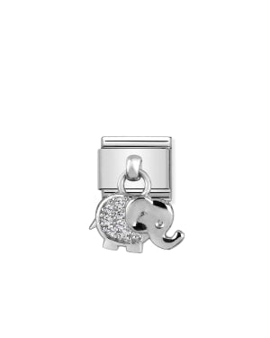 Elephant Charm - Silver
