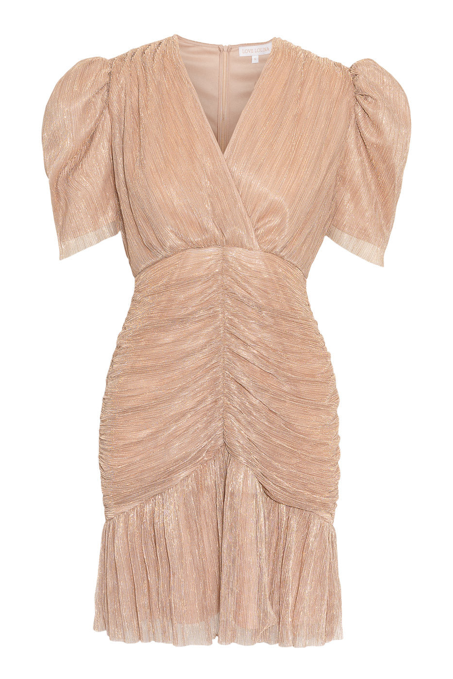 Jenna Mini Dress Rose Gold - Gold