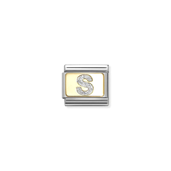 Glitter Letter S - Gold
