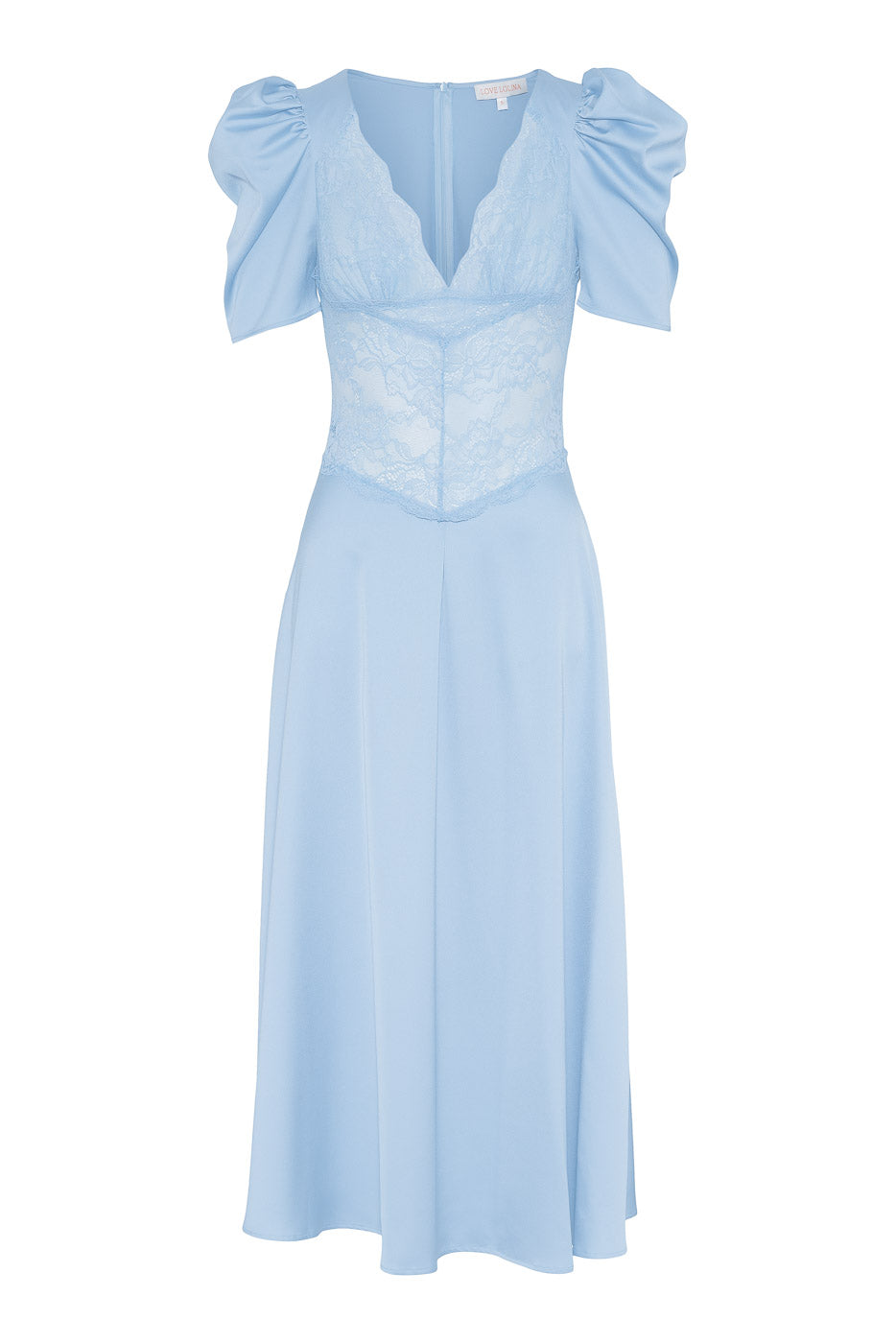 Francis Midi Dress Light Blue - Sky Blue