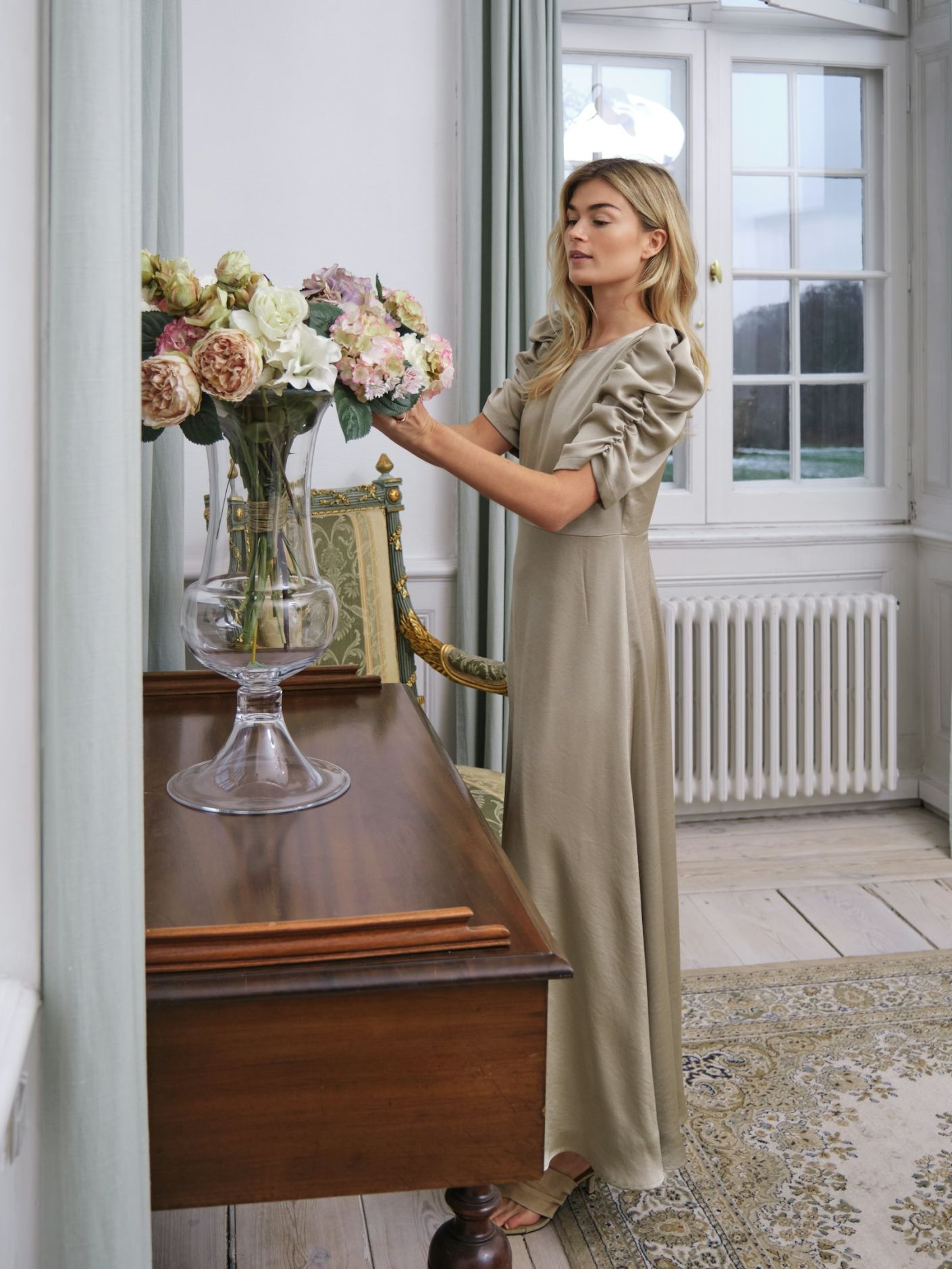Benuti Solid Dress Light Green - Sage