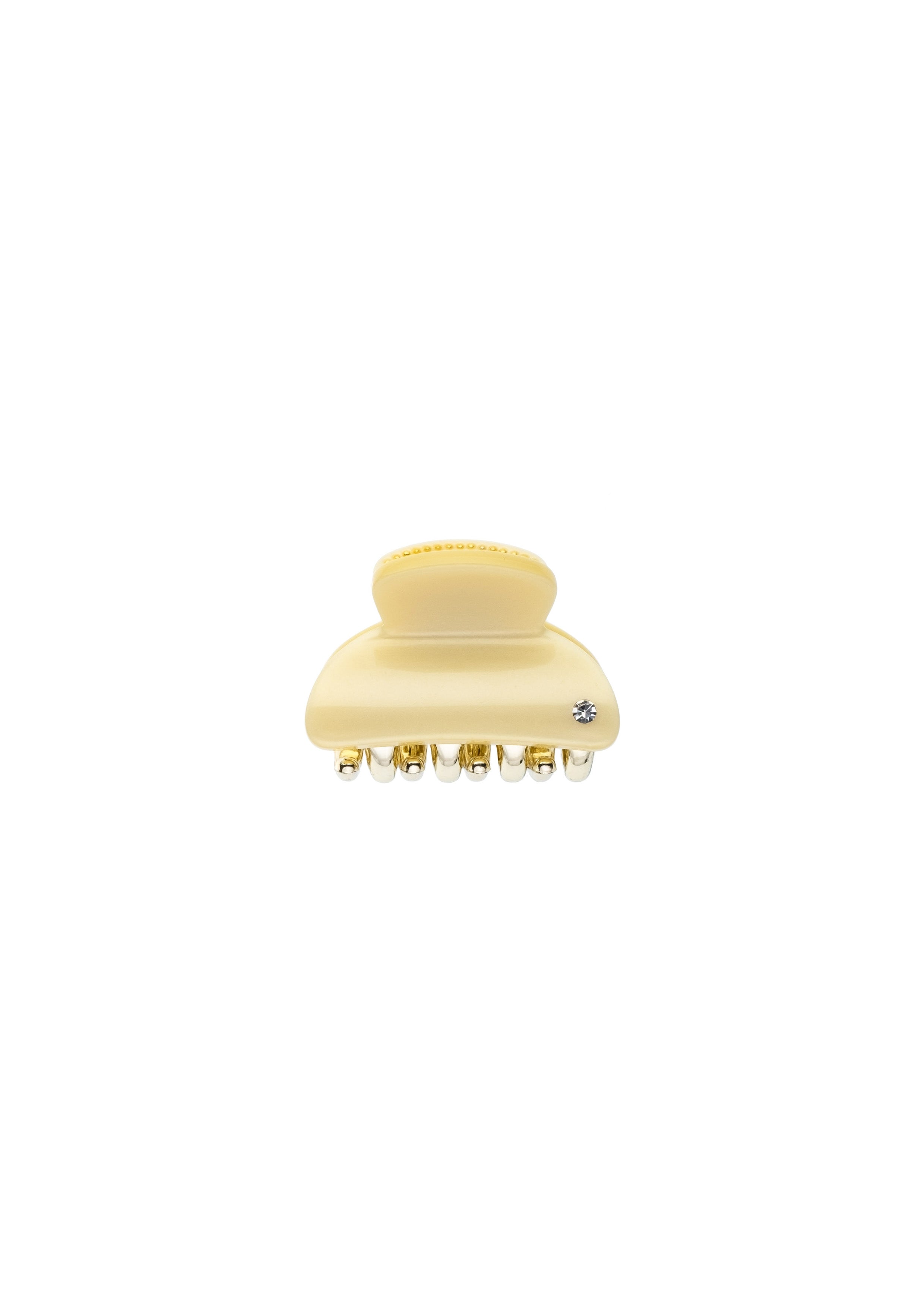 Hair Claw Small Pale Yellow - Cream