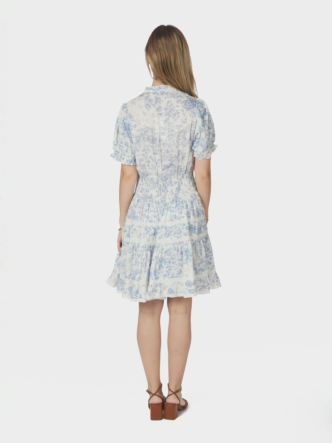 Constance Porcelain Dress Light Blue - Sky Blue