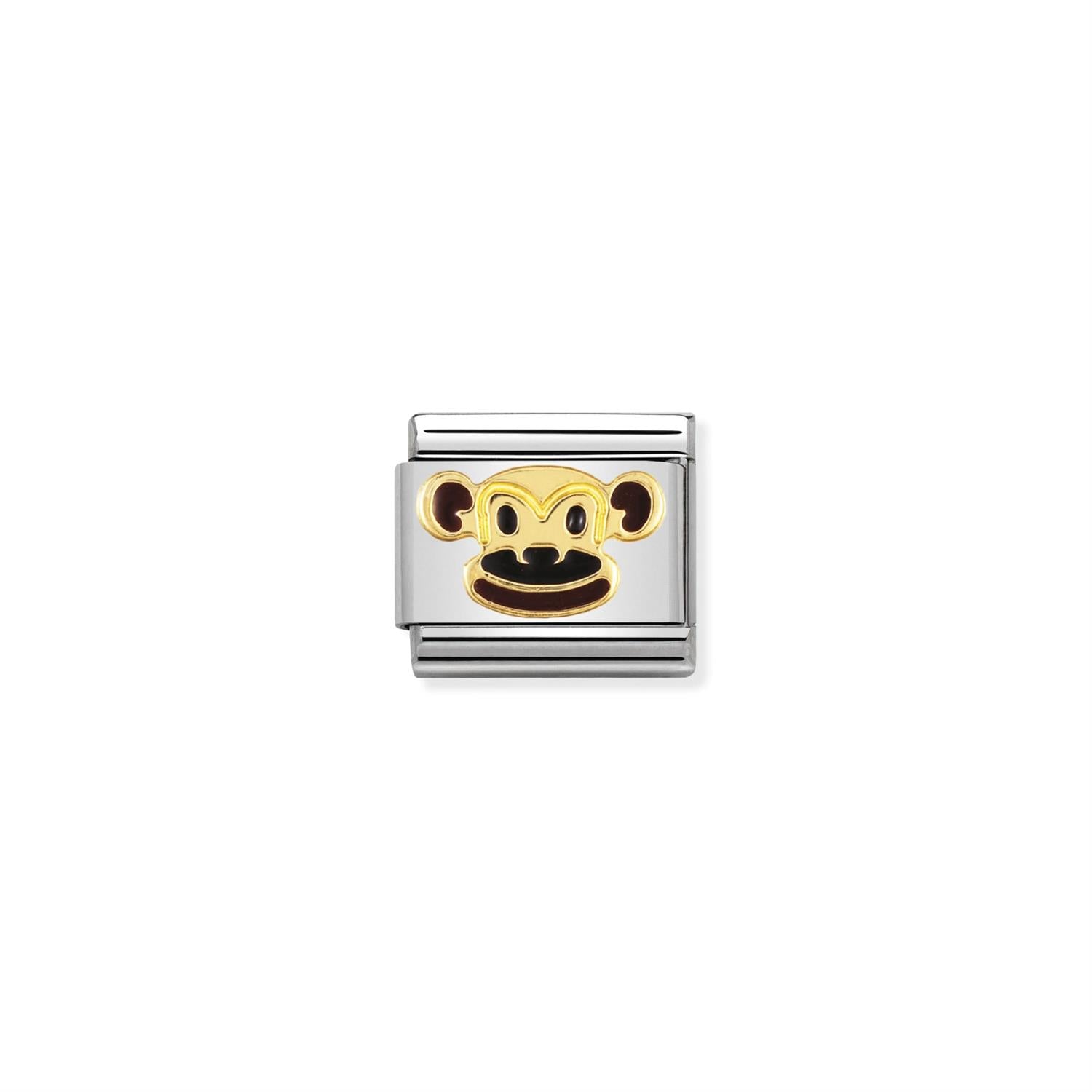 Monkey Link Charm for Composable Bracelet - Silver
