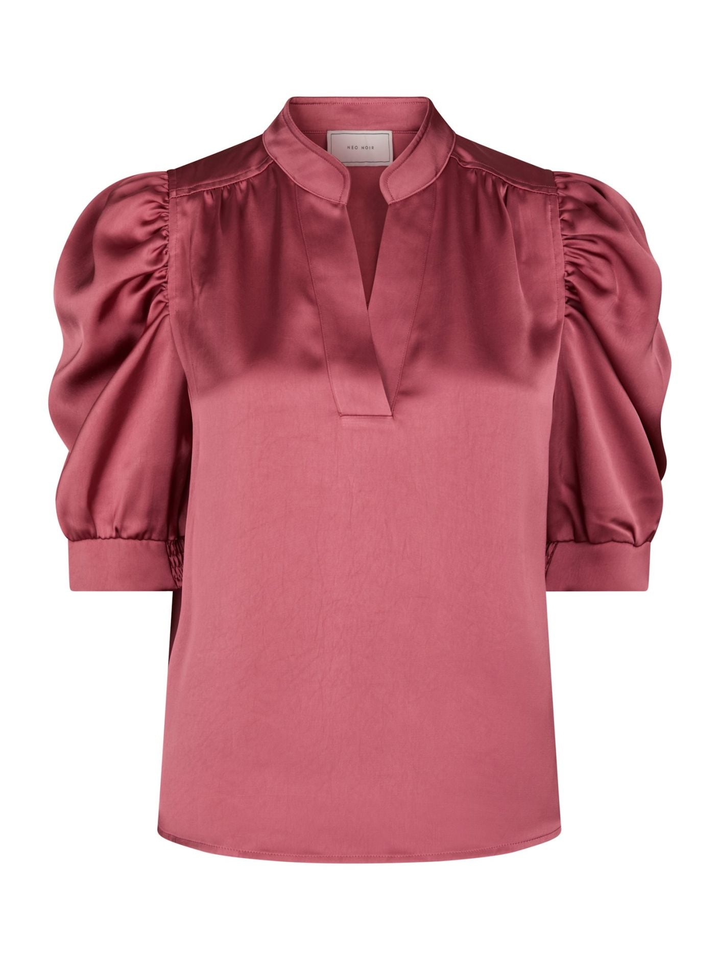 Roella Heavy Sateen Blouse Cherry Pink - Pink