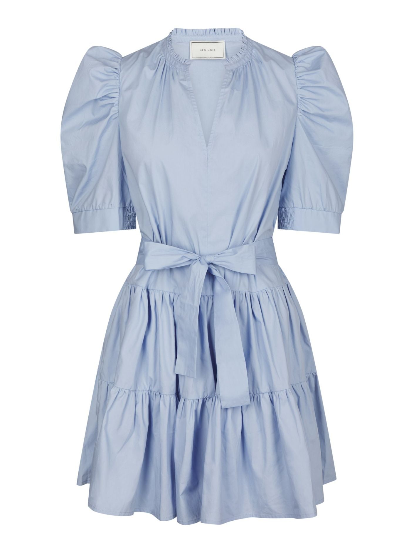 Tabbie Poplin Dress Light Blue - Sky Blue