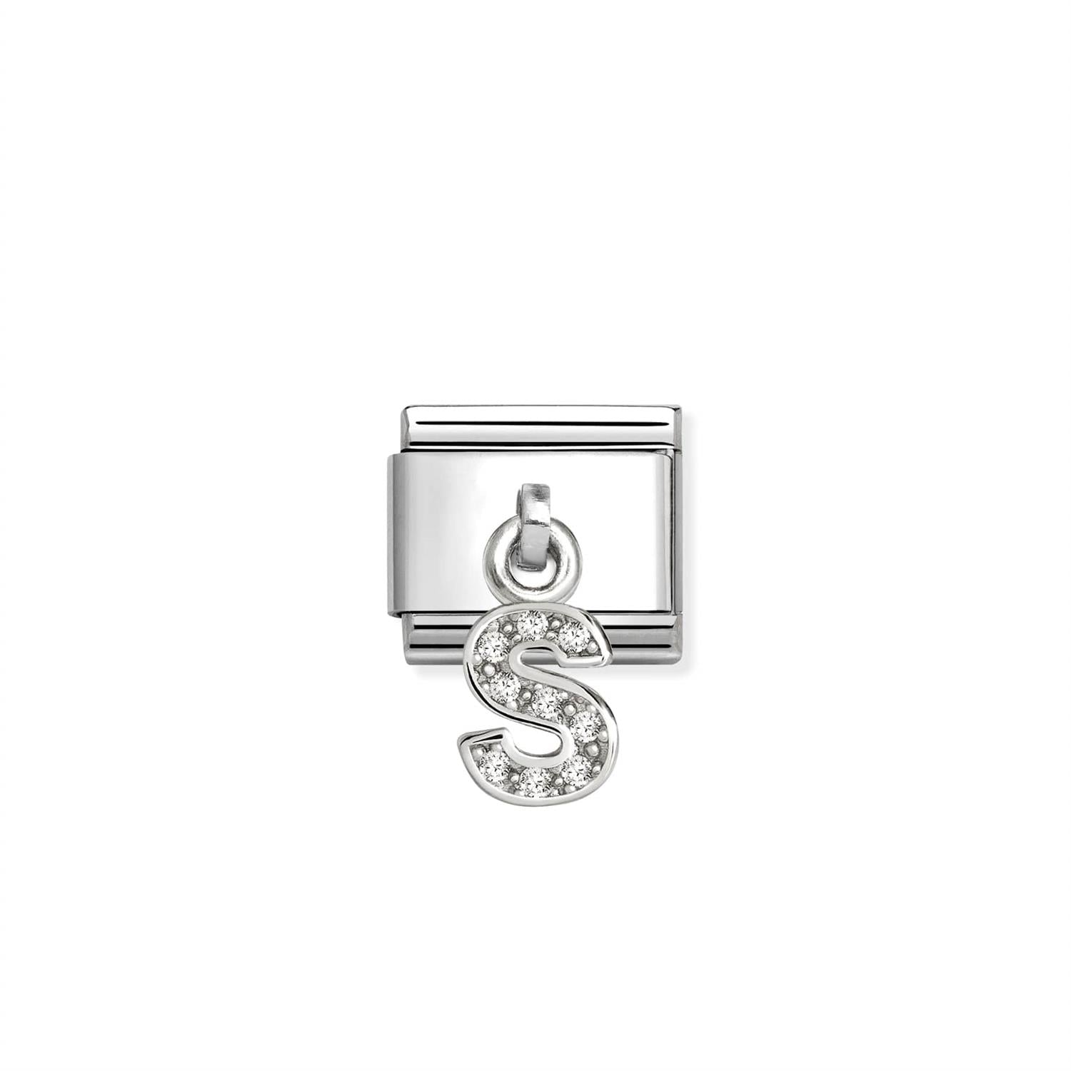 Charm Letter S - Silver