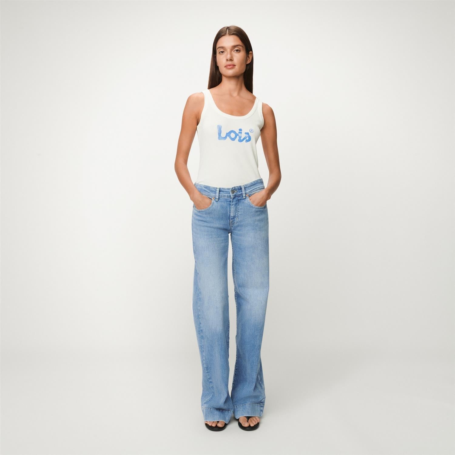 Lorna Hypersoft Stone Summer Jeans - Sky Blue