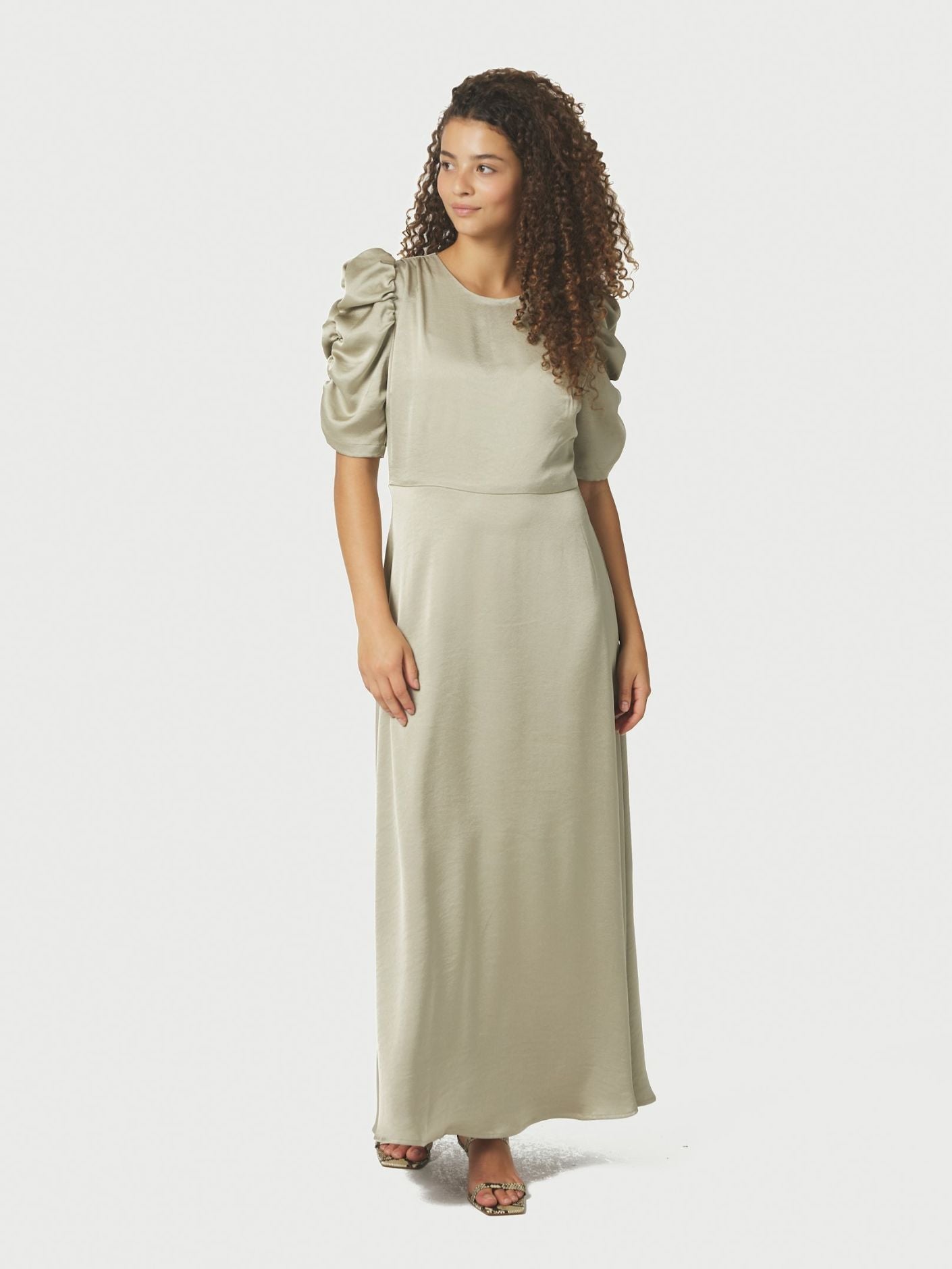 Benuti Solid Dress Light Green - Sage
