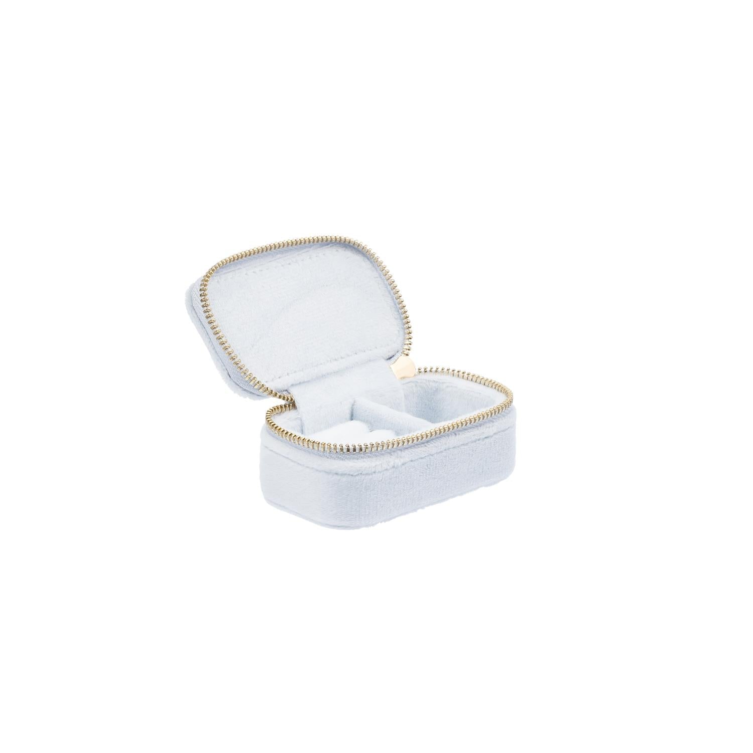 Velvet Jewellery Box Micro Cool Baby Blue - Sky Blue