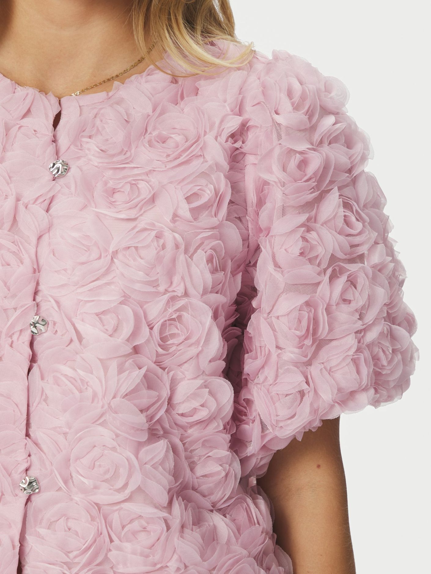 Aisa Flower Blouse Rose - Pink