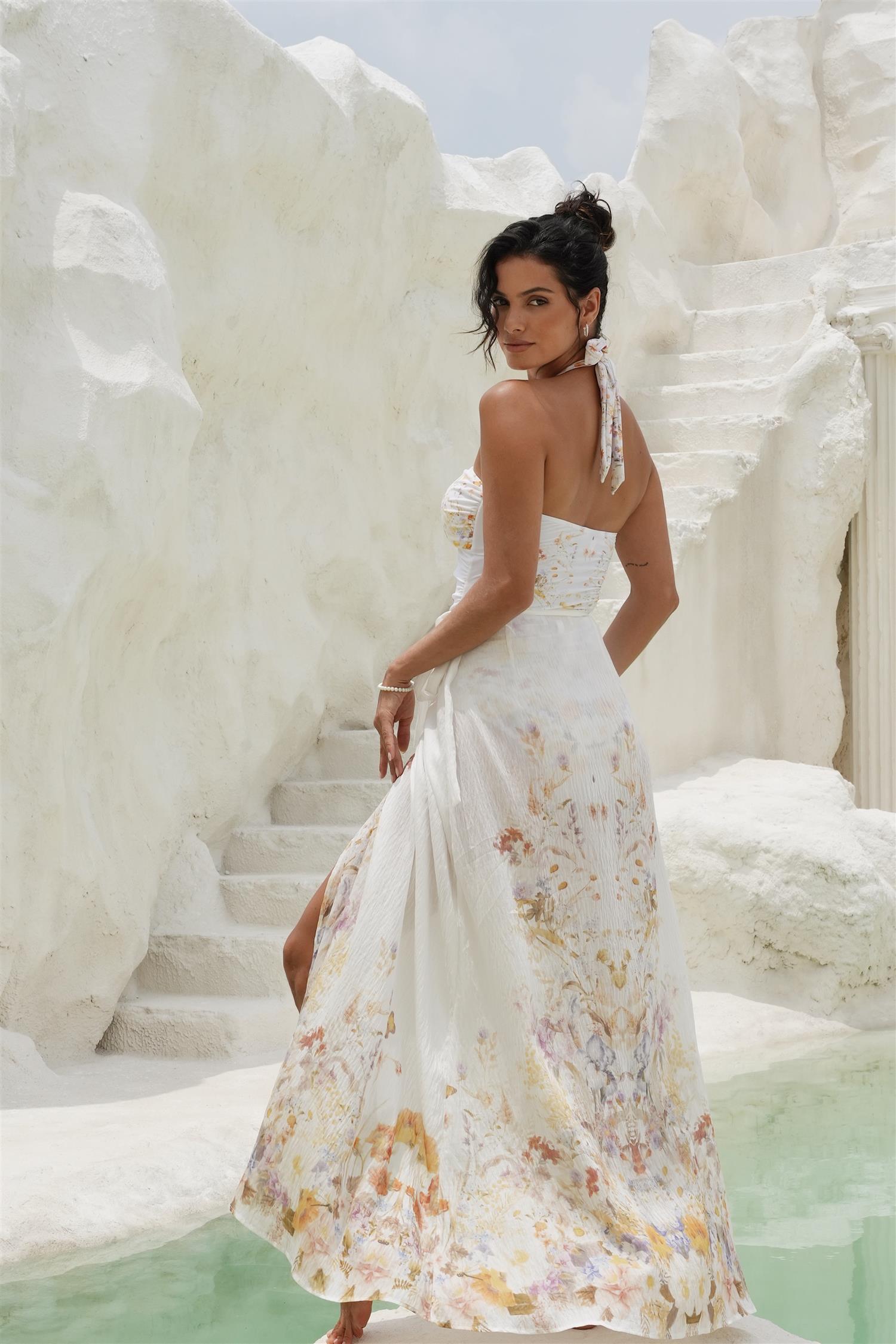 Chelsea Cover Up Misty Garden - White