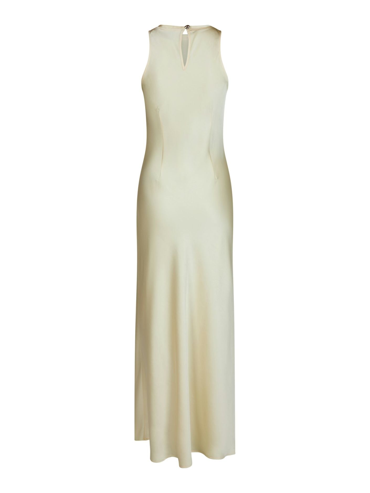 Celinie Heavy Sateen Dress Light Yellow - Cream