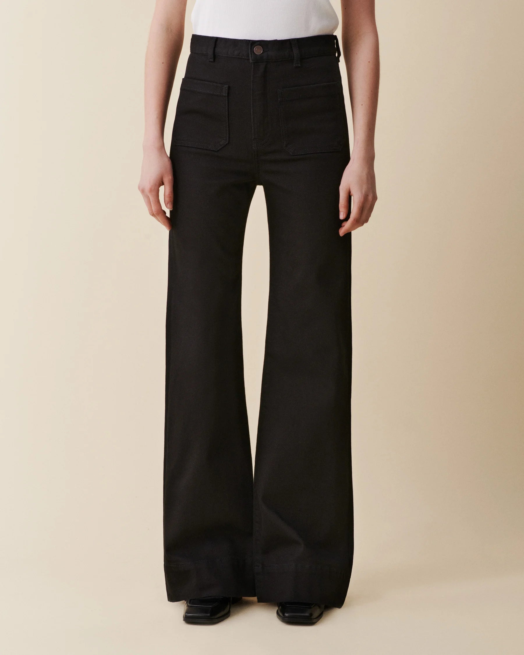 St Monica Jeans Stay Black - Black